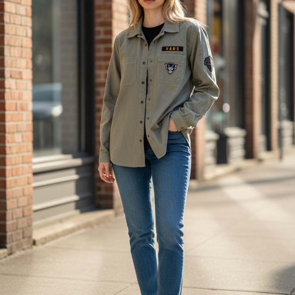 Vans Women's Green Utility Jacket